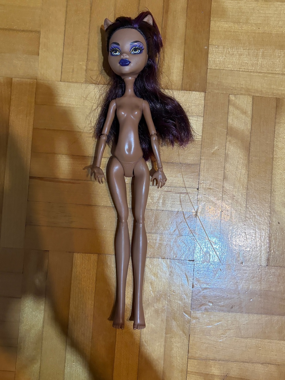 Monster High Clawdeen Wolf Doll boo york with sticky hair